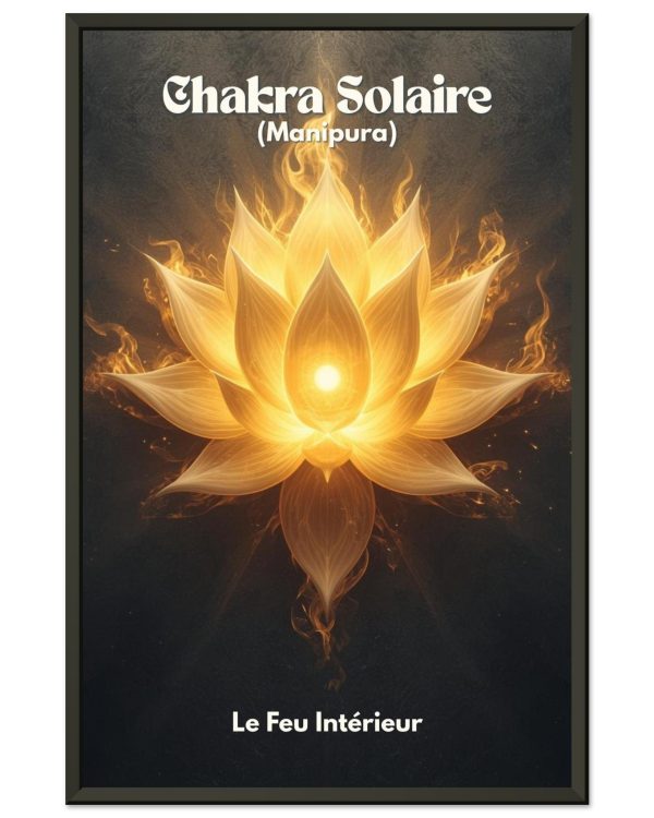 Poster Chakra Solaire — 28x43 cm / XL (11x17″), affiche d’art encadrée Nalan