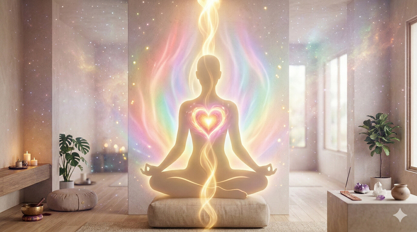 Amour de soi chakra lumiere bienveillance energie guerison equilibre spirituel