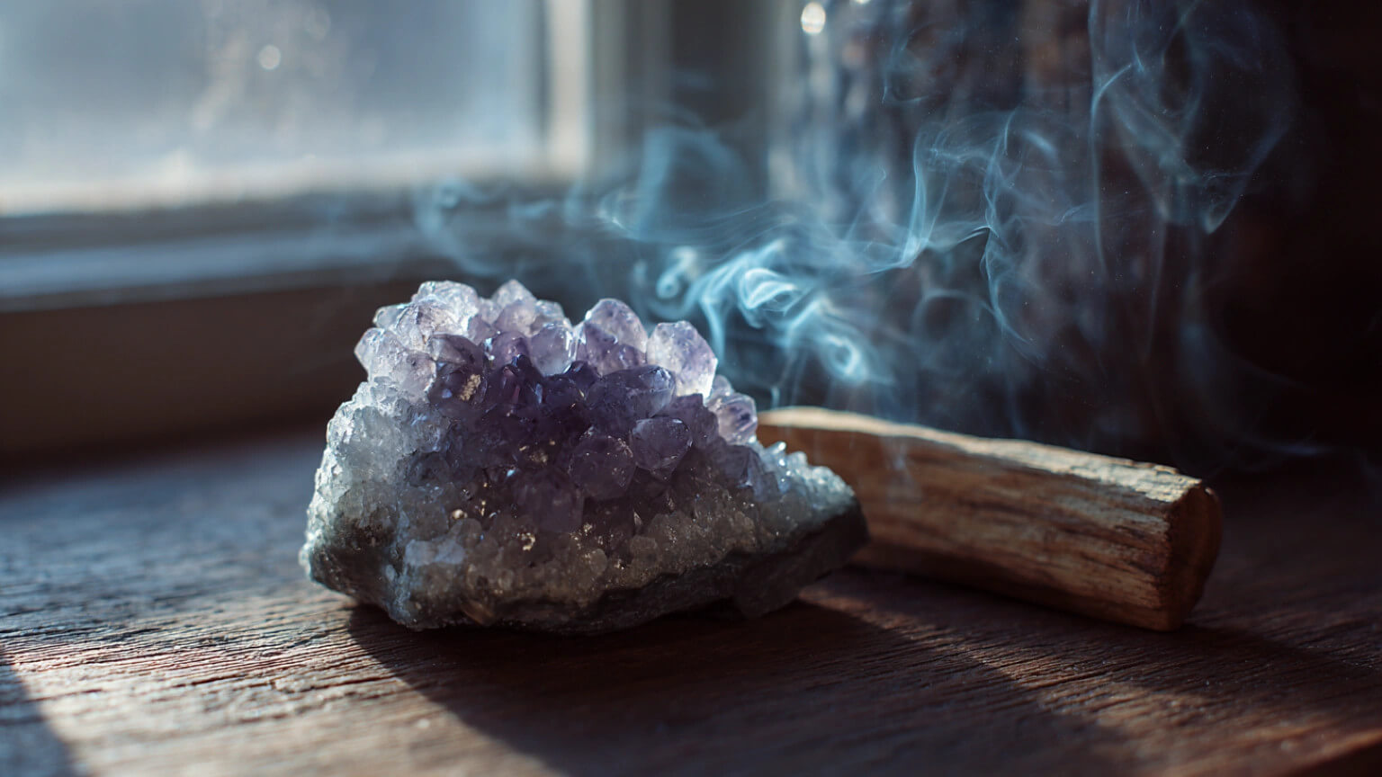 Purifier recharger lepidolite geode amethyste fumigation