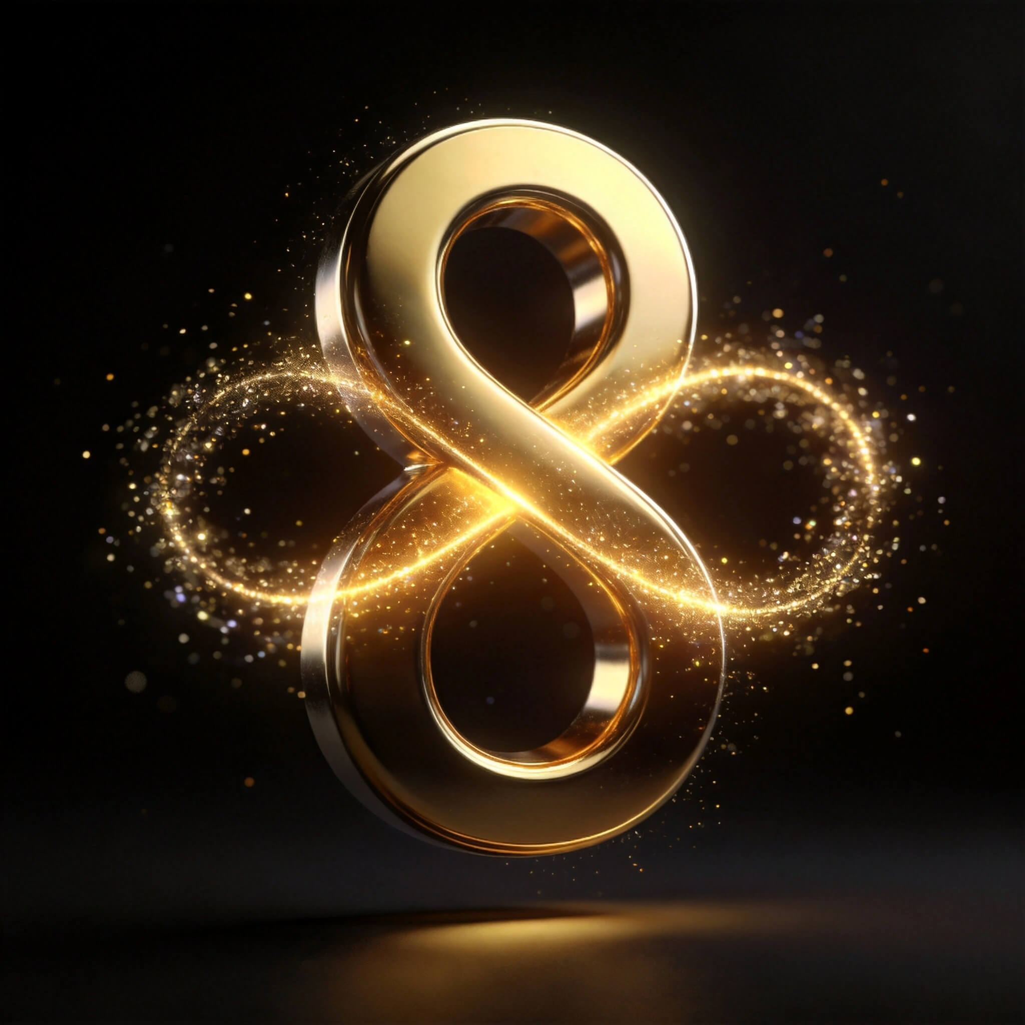 Chiffre 8 symbole infini numerologie karma abondance