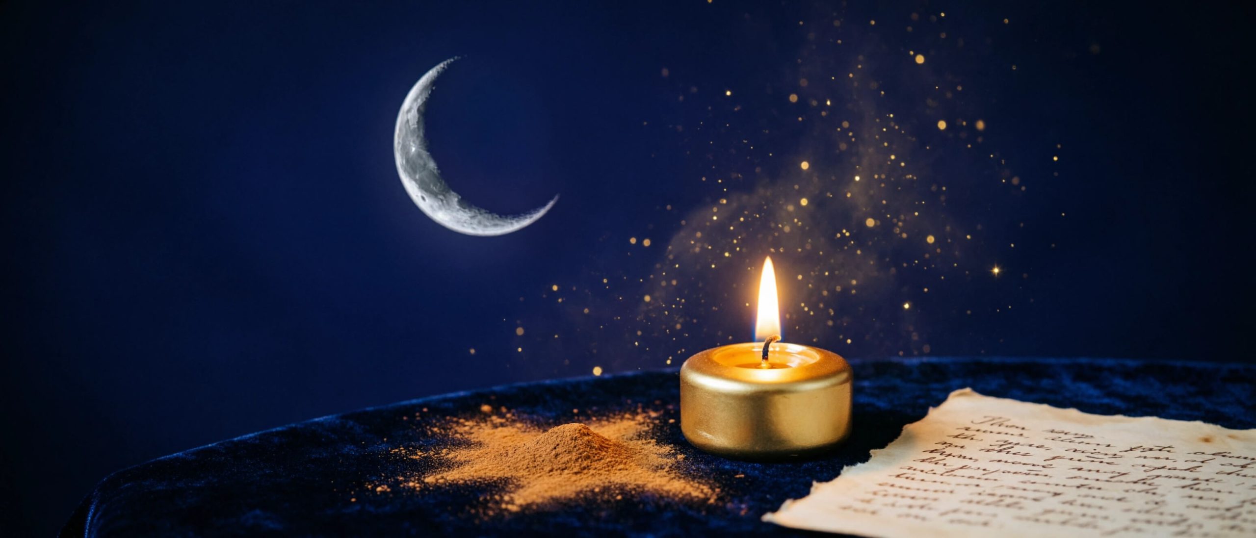 Rituel nouvelle lune abondance cannelle bougie oree