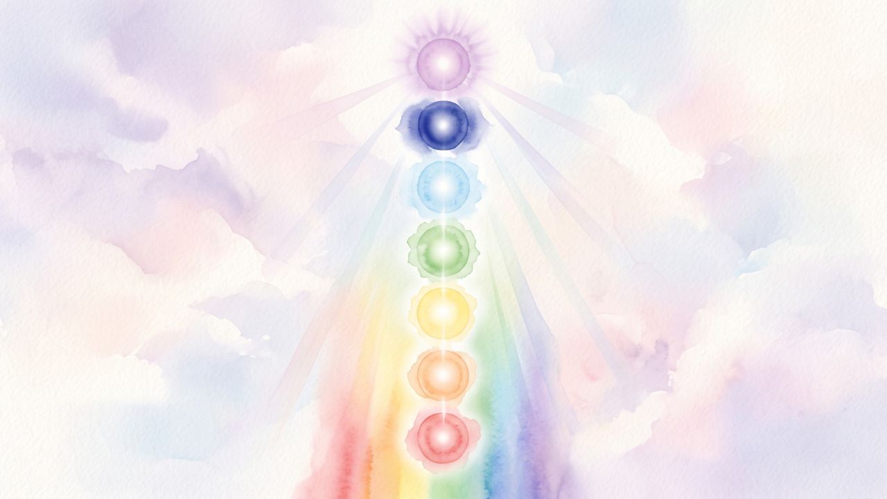 Spectre couleurs chakras frequence vibratoire