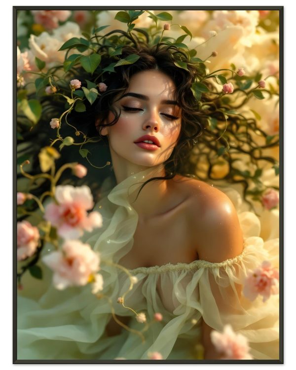 Poster Féminin Nature — affiche d’art spirituelle encadrée, Nalan