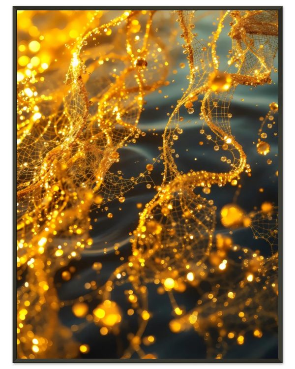Poster Voile d’Or — affiche d’art spirituelle encadrée, Nalan