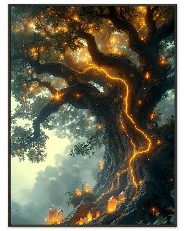 Poster Arbre Magique — affiche d’art spirituelle encadrée, Nalan