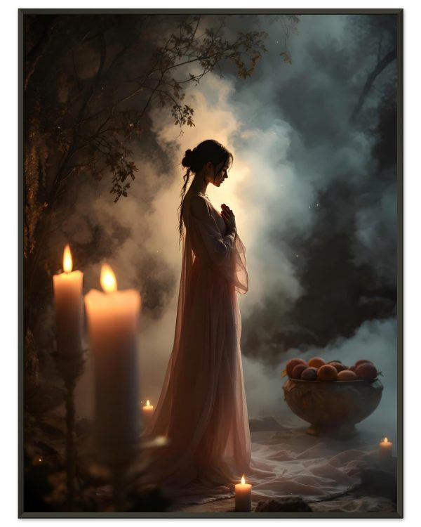 Poster Prières dans la Lumière — affiche d’art spirituelle encadrée, Nalan