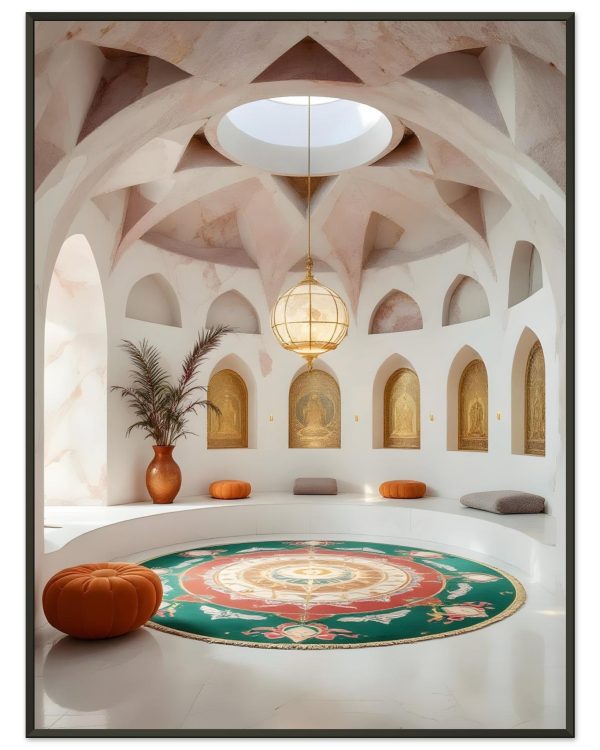 Poster Mandala Sacré — affiche d’art spirituelle encadrée, Nalan