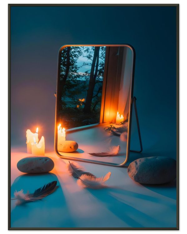 Poster Reflet d’Âme — affiche d’art spirituelle encadrée, Nalan