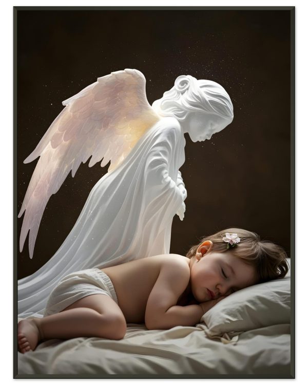 Poster Ange Gardien — affiche d’art spirituelle encadrée, Nalan