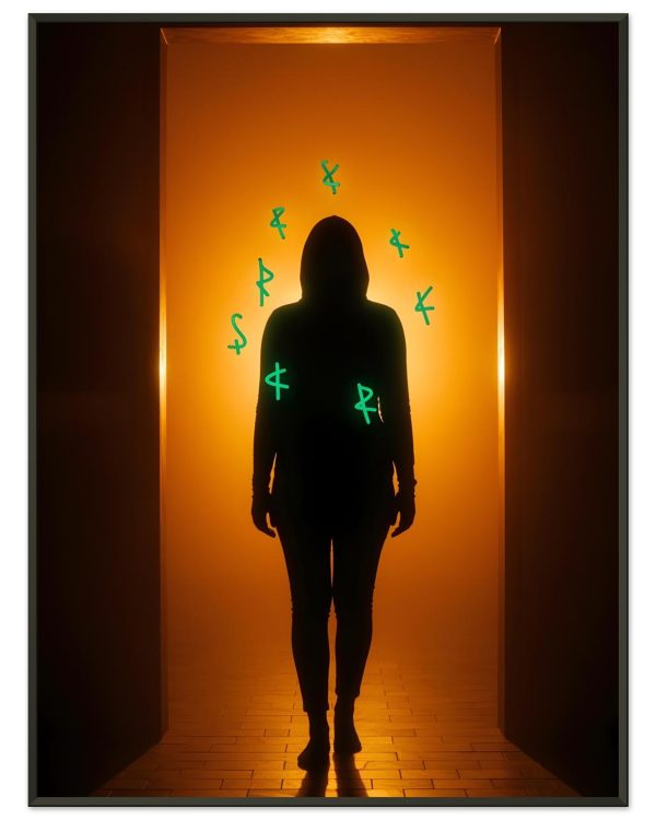 Poster Portail Runique — affiche d’art spirituelle encadrée, Nalan