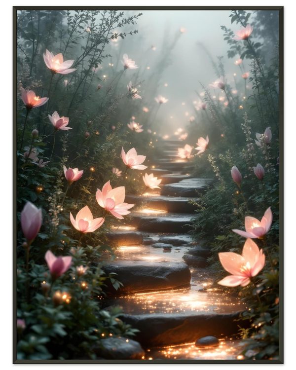 Poster Chemin Lumineux — affiche d’art spirituelle encadrée, Nalan